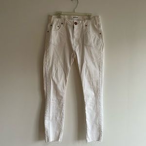 White teaspoon jeans (distressed ankle or only)